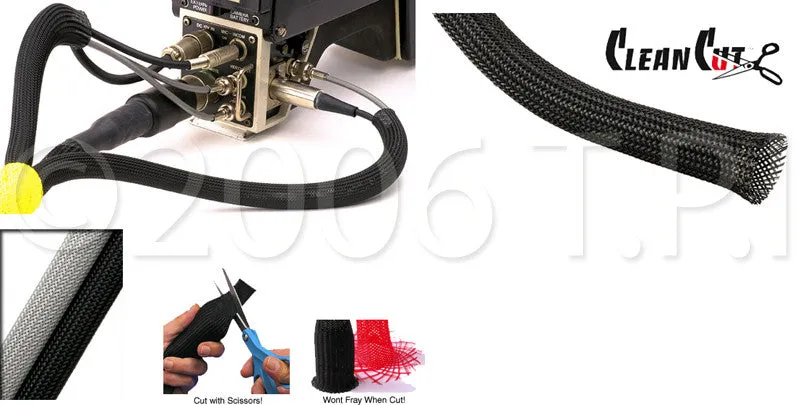 1/4 To 3/4 in Clean Cut Black 100 Ft