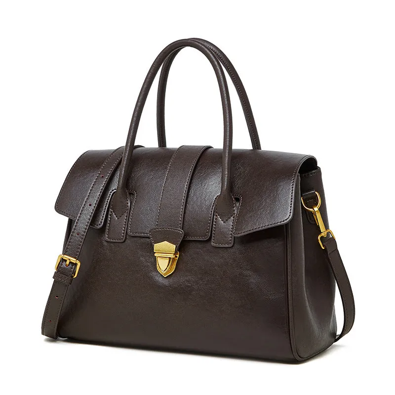 30CM Handheld Vegetable Tanning Large Capacity Tote Bag for Women 2910 coffee