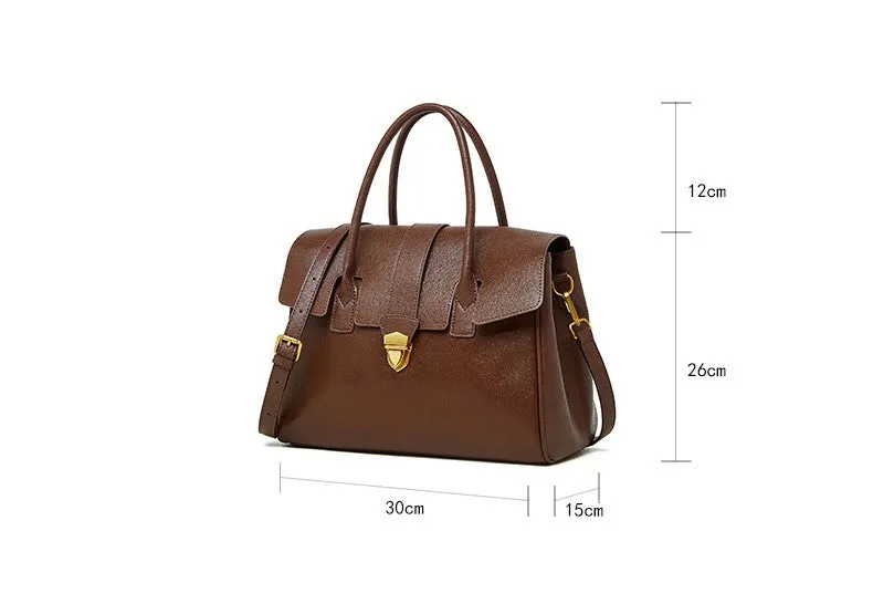 30CM Handheld Vegetable Tanning Large Capacity Tote Bag for Women 2910 coffee