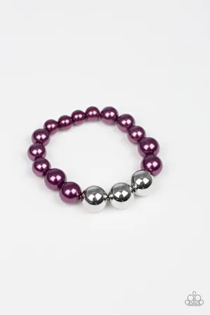 All Dressed UPTOWN - Purple Bracelet - Paparazzi Accessories