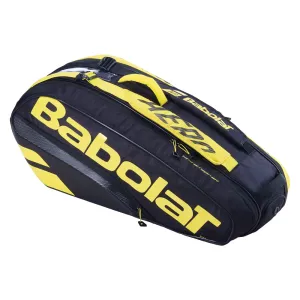 Babolat Pure Aero 6 Racket Tennis Bag - Black/Yellow