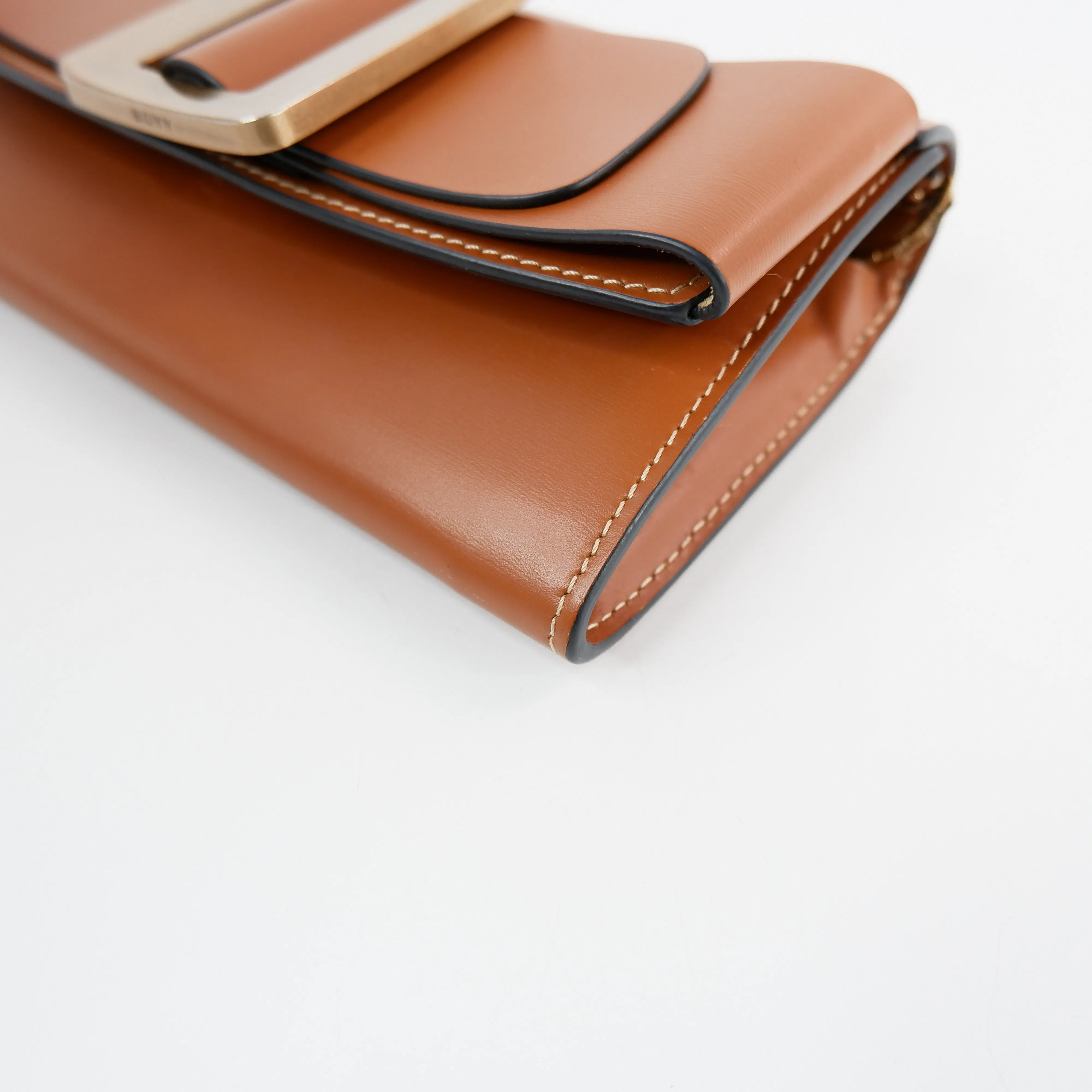 Boyy Wallet On Chain Brown