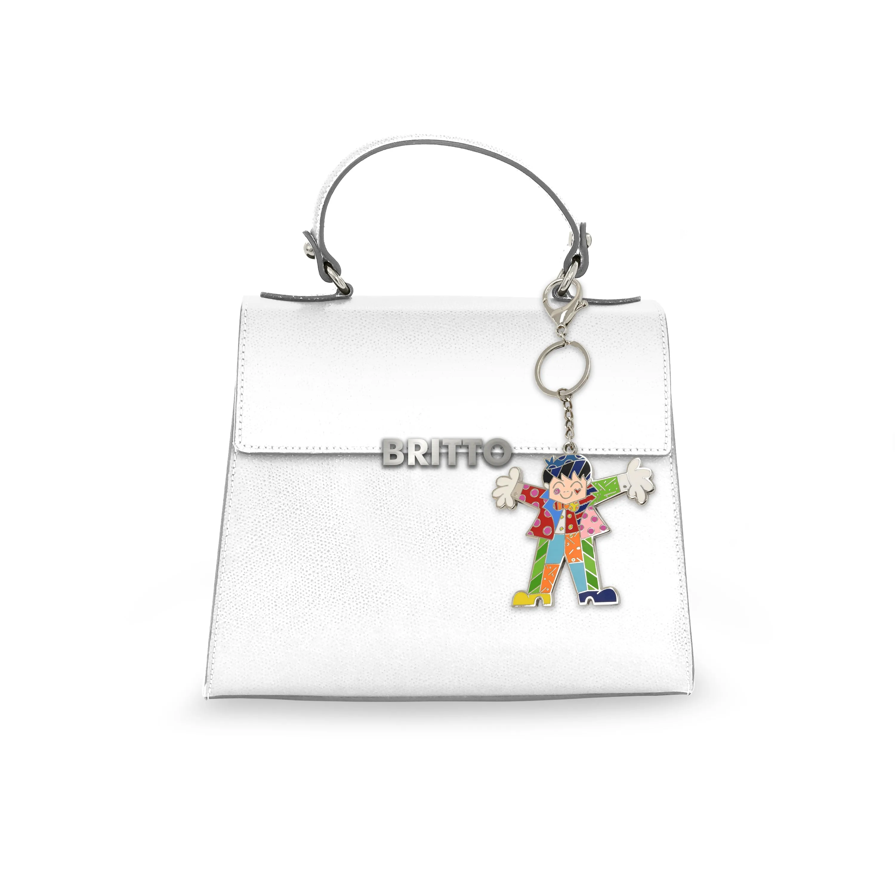 BRITTO® KEYCHAIN & BAG CHARM- THE HUG (BLACK HAIR)