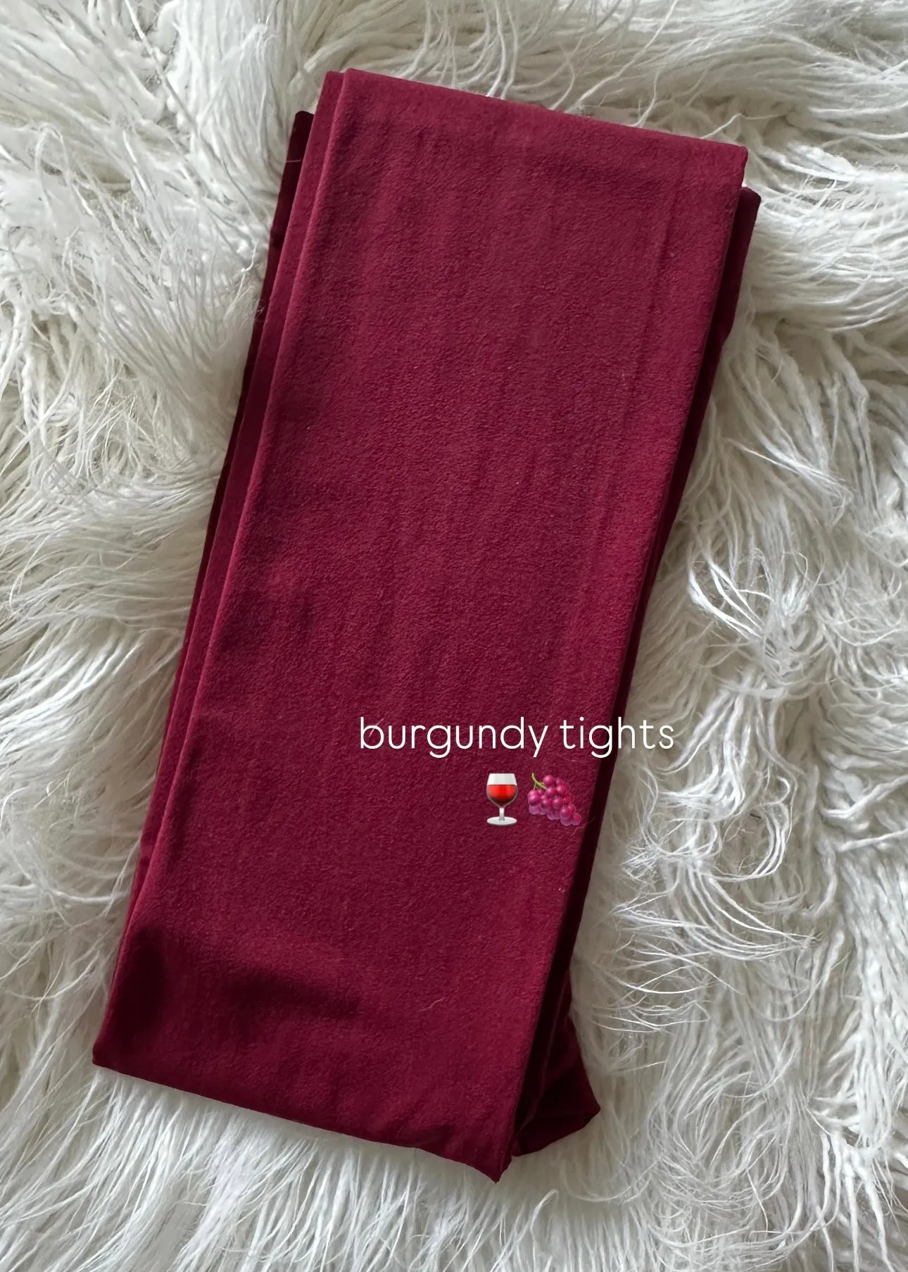 Burgundy Tights
