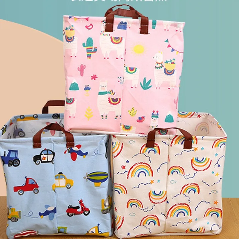 Cartoon Animal Print Cube Folding Storage Boxes