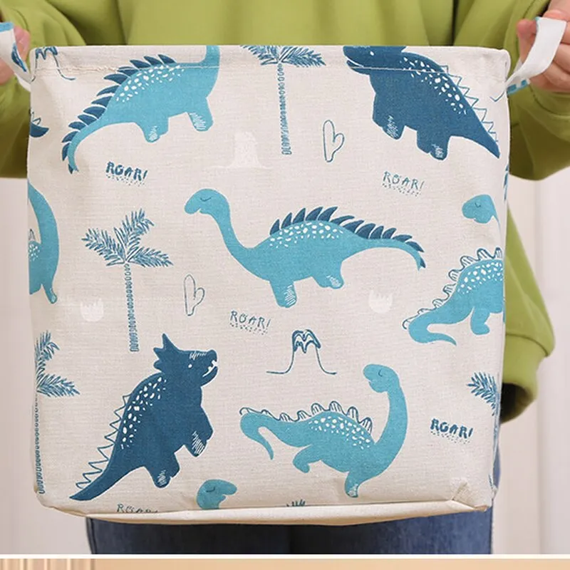 Cartoon Animal Print Cube Folding Storage Boxes