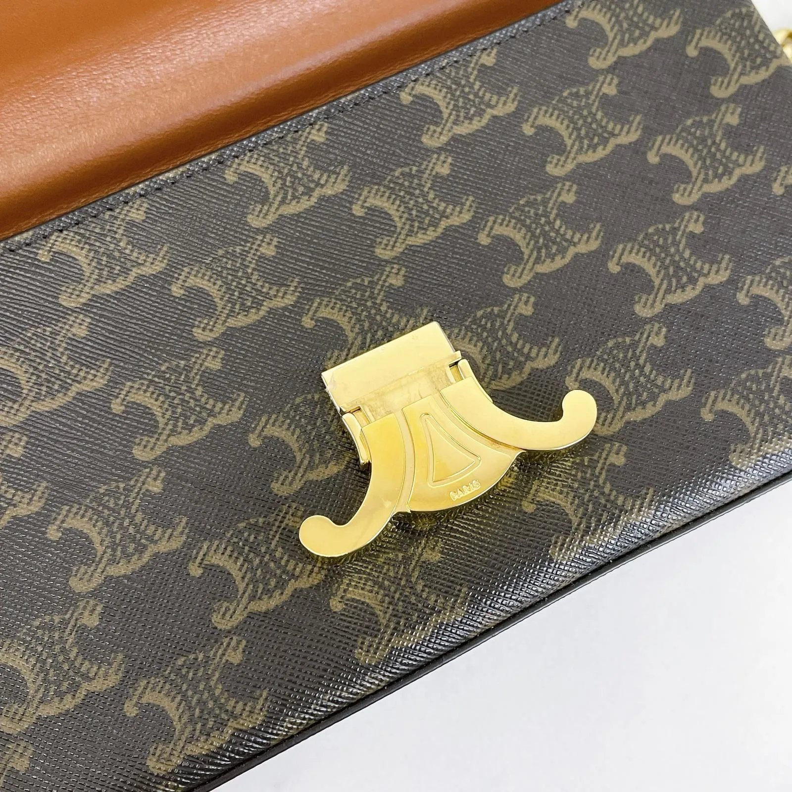 Celine Triomphe Shoulder Chain Bag