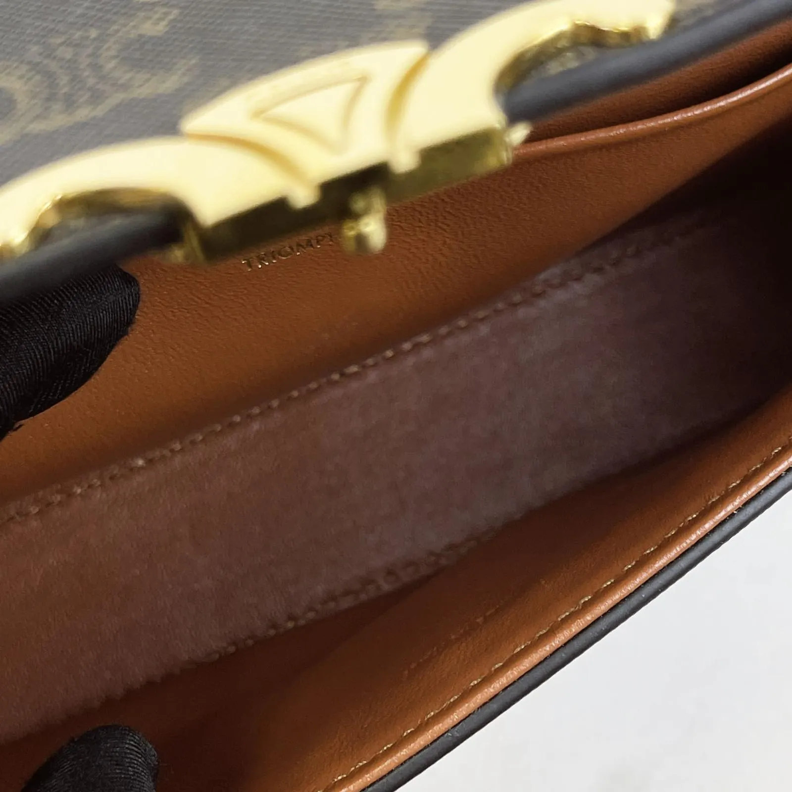 Celine Triomphe Shoulder Chain Bag