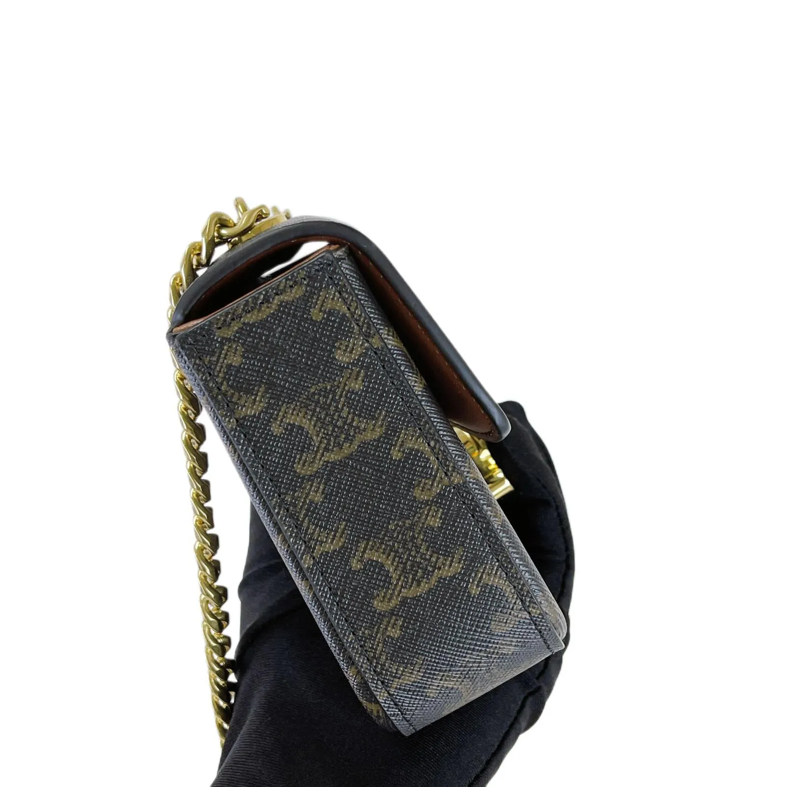 Celine Triomphe Shoulder Chain Bag