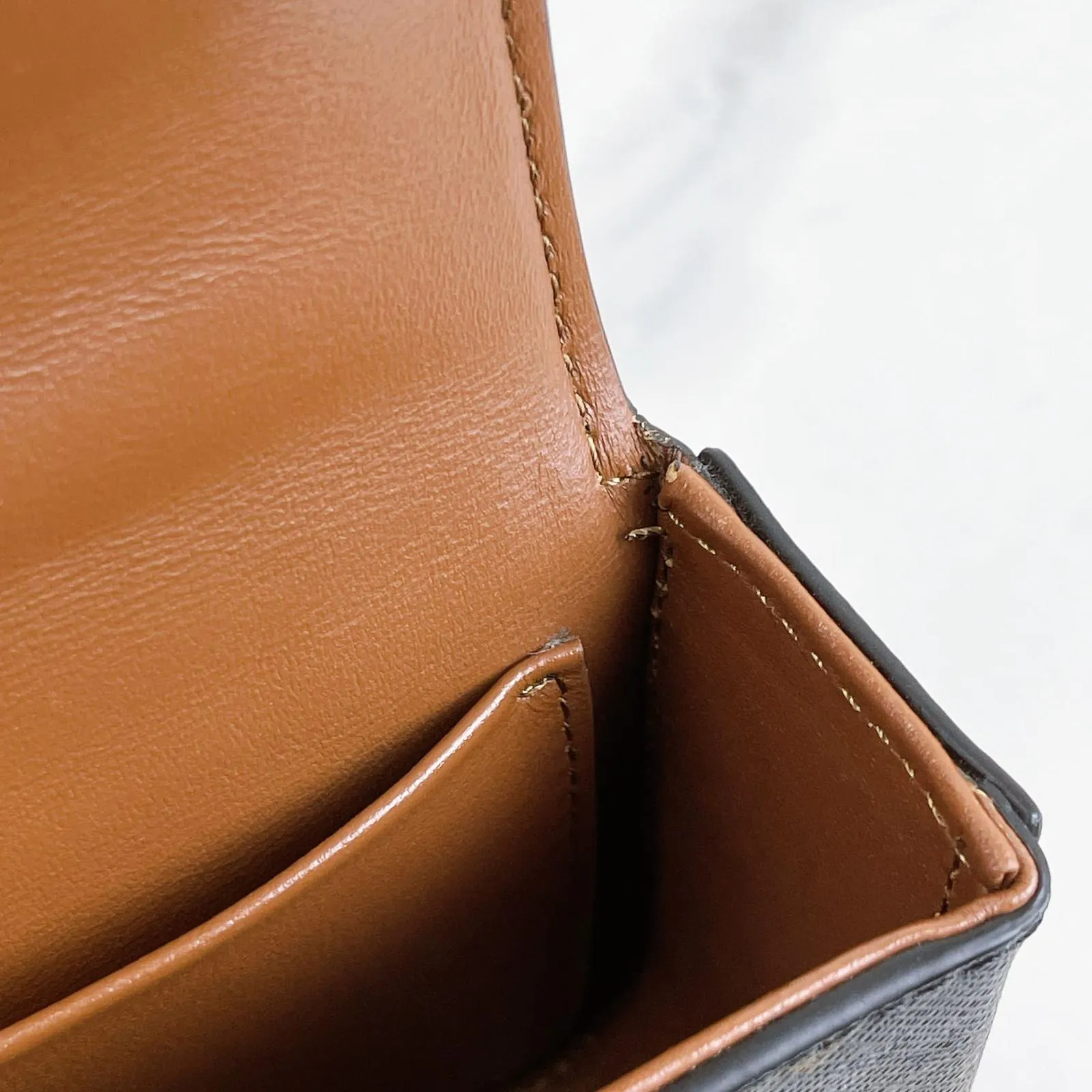 Celine Triomphe Shoulder Chain Bag