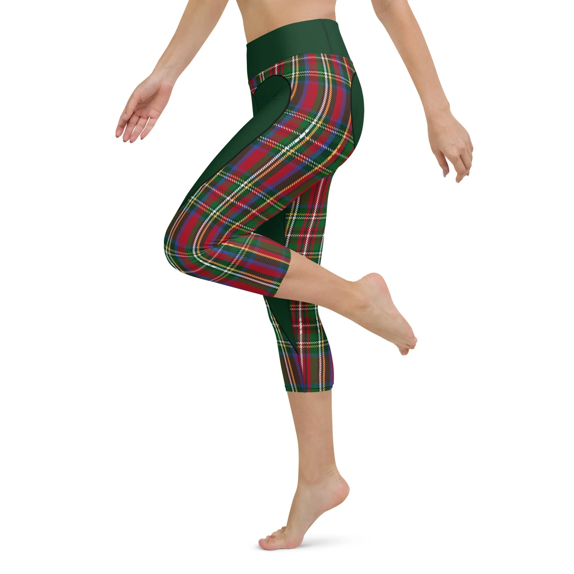 Christmas Heart Shaped Yoga Capris