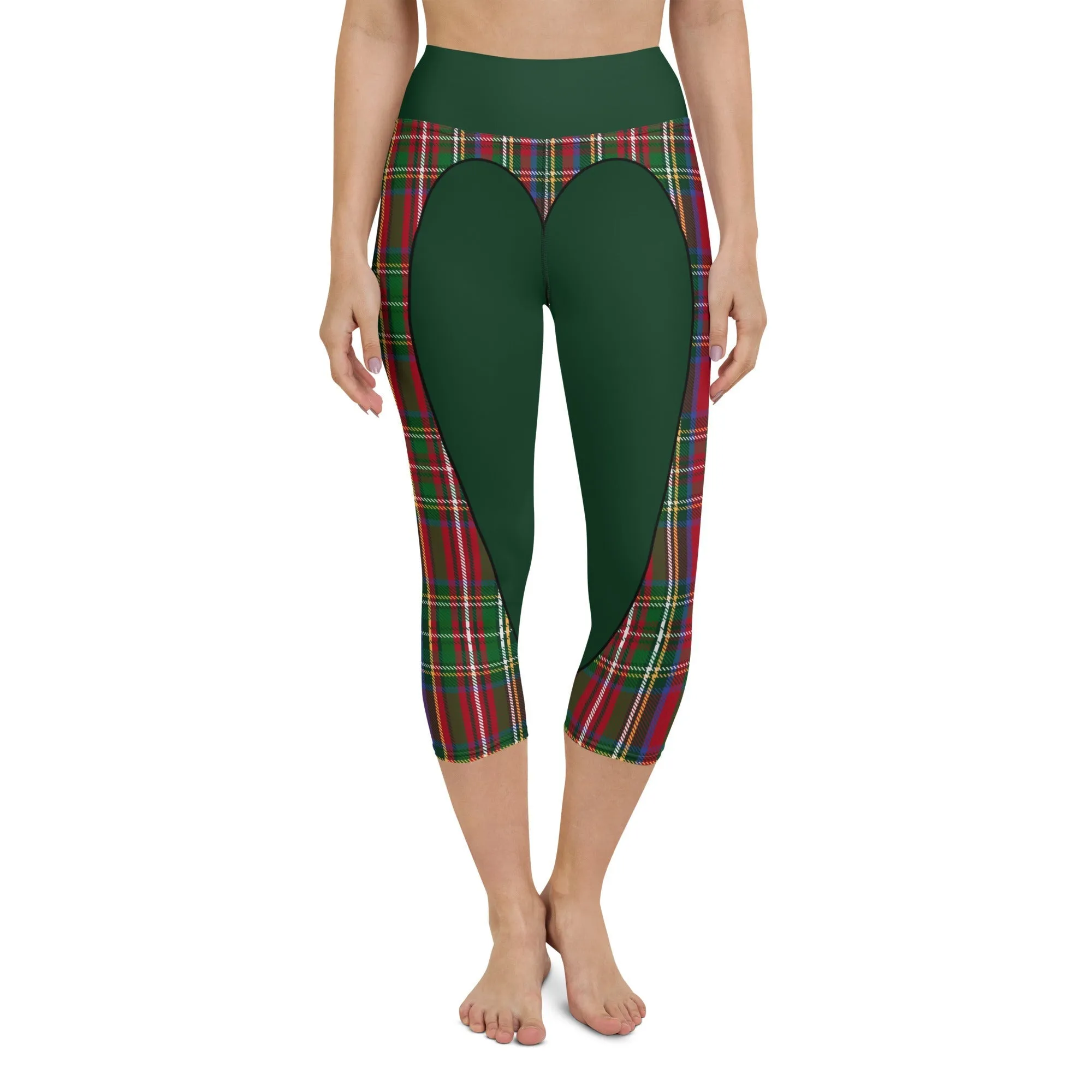 Christmas Heart Shaped Yoga Capris
