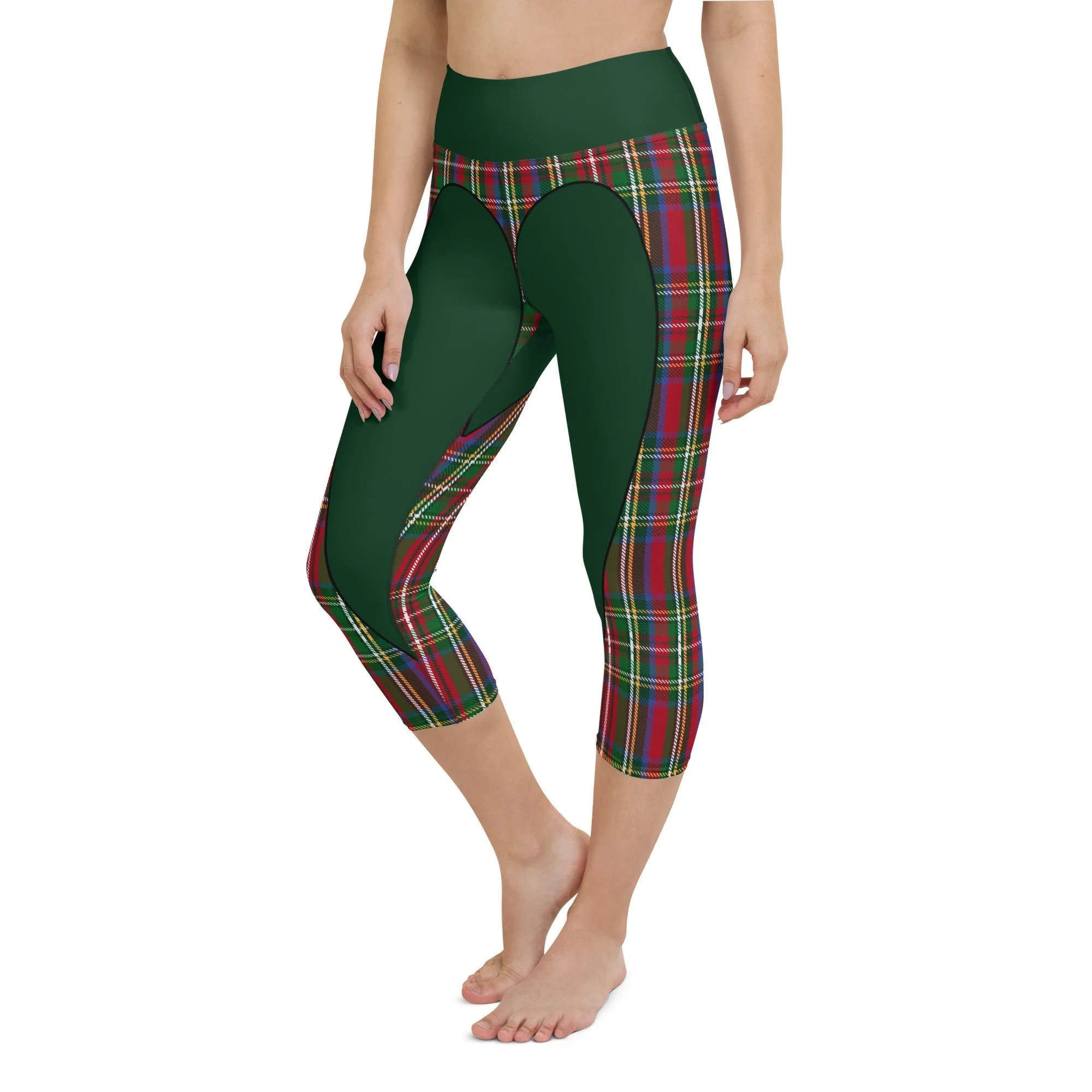 Christmas Heart Shaped Yoga Capris