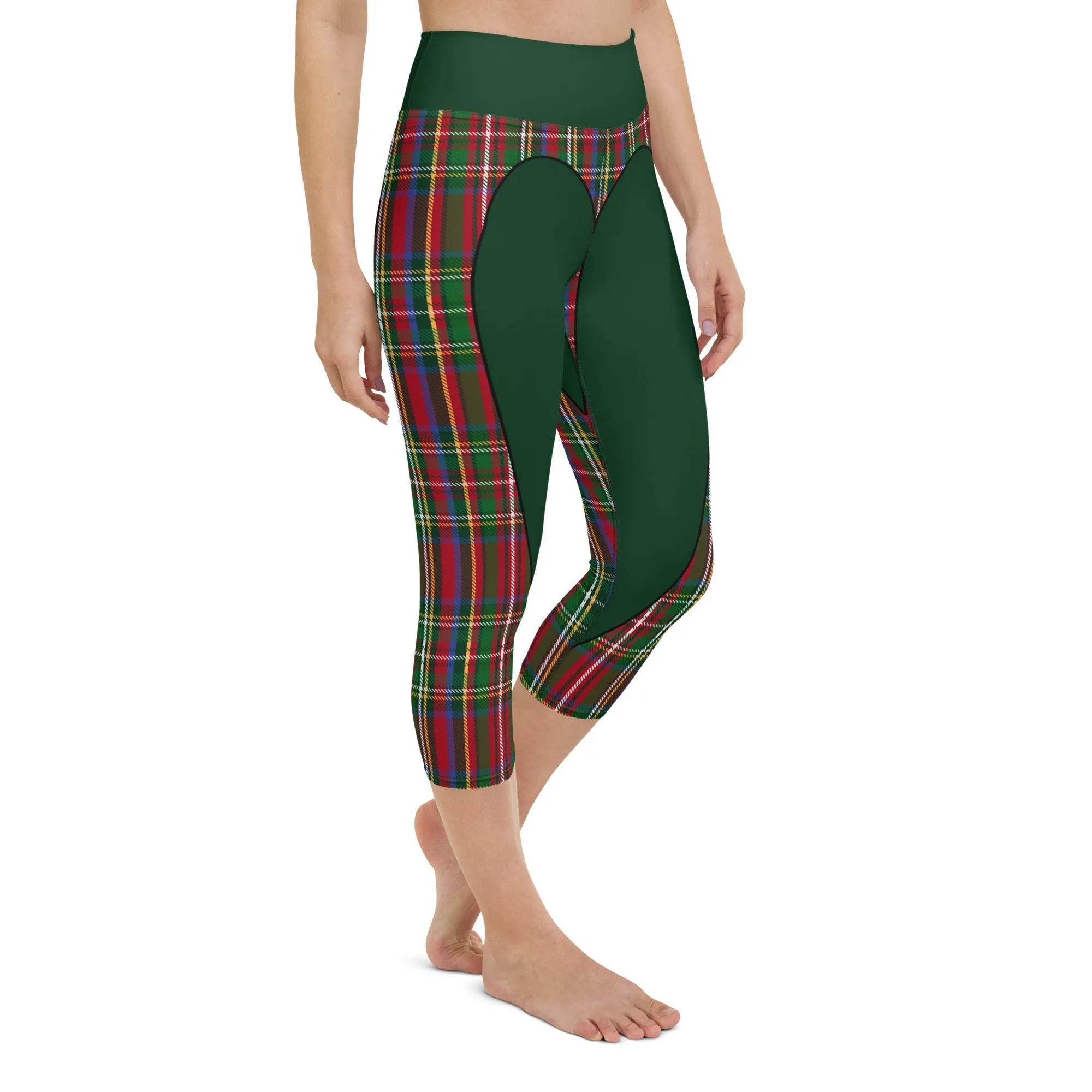Christmas Heart Shaped Yoga Capris
