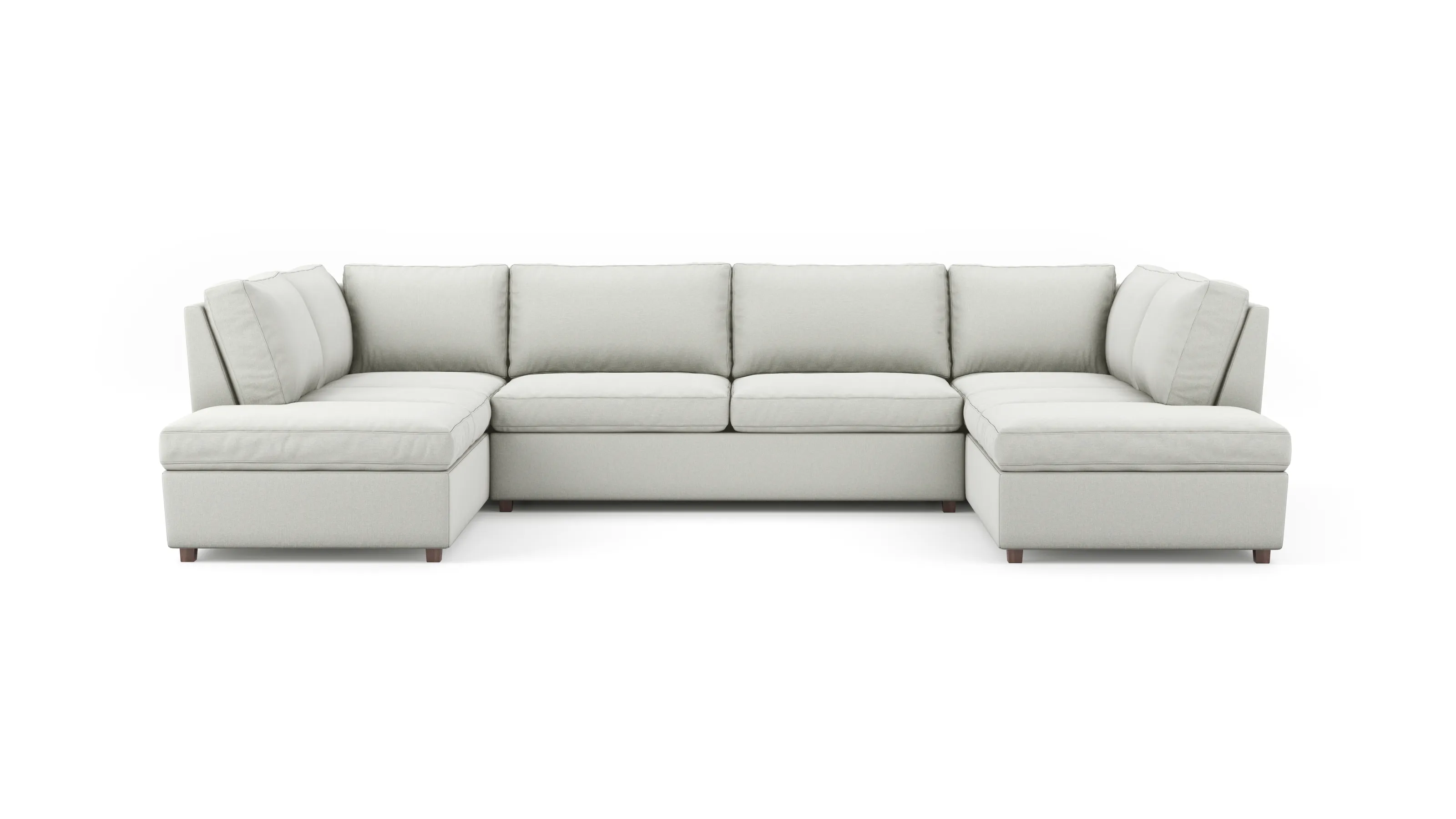 Couch Potato Lite U-Shaped Bumper Sectional (Extra Deep) (100" x 151" x 100",Extra Deep)