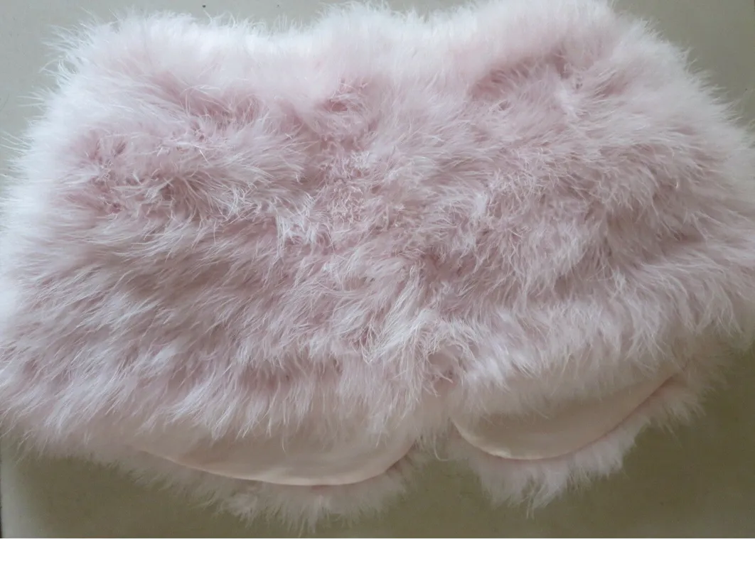 Delicate Pink Feather Shrug