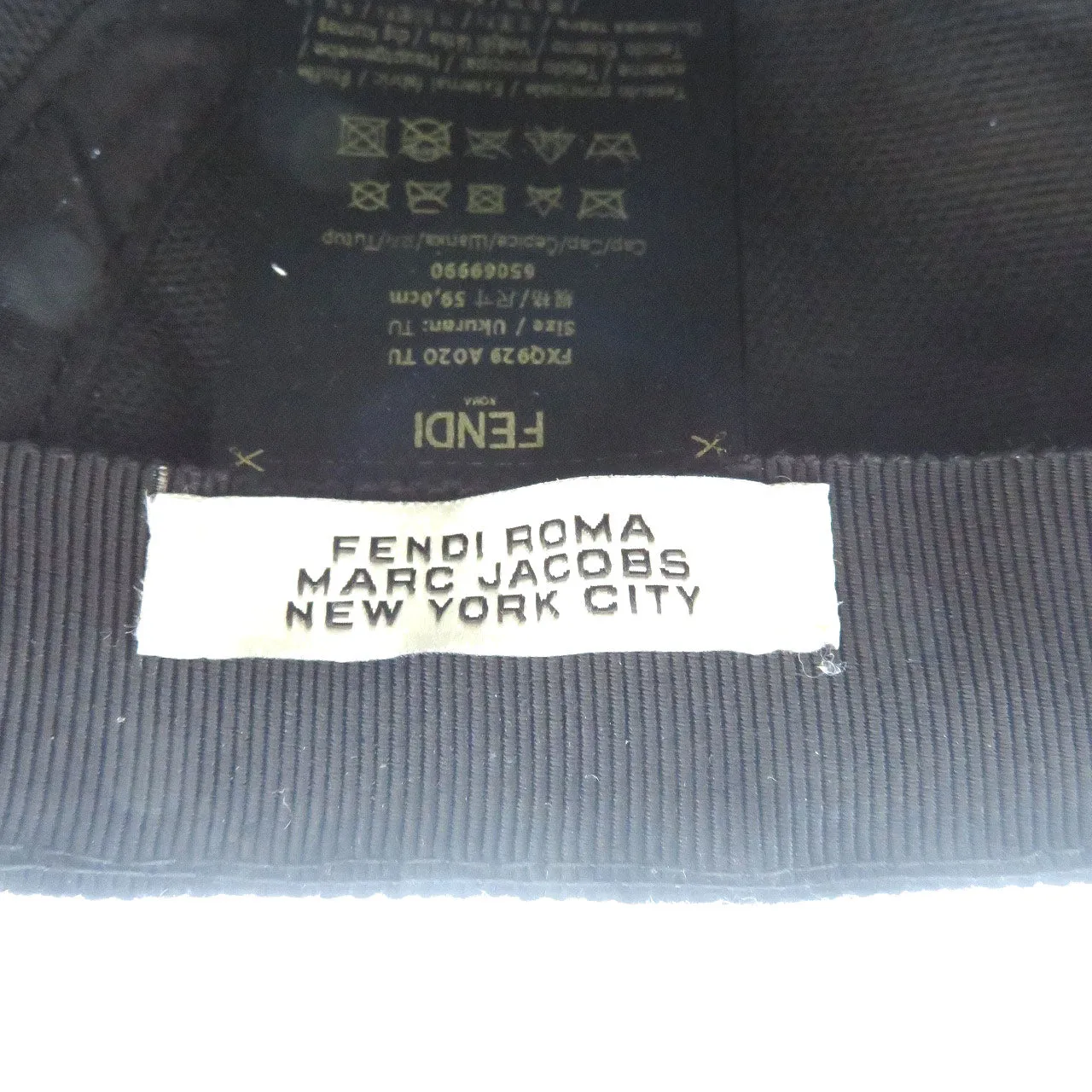 FENDI Other hats FXQ0929 AO2O F0QA1 cotton black Fendi x Marc Jacobs 59cm