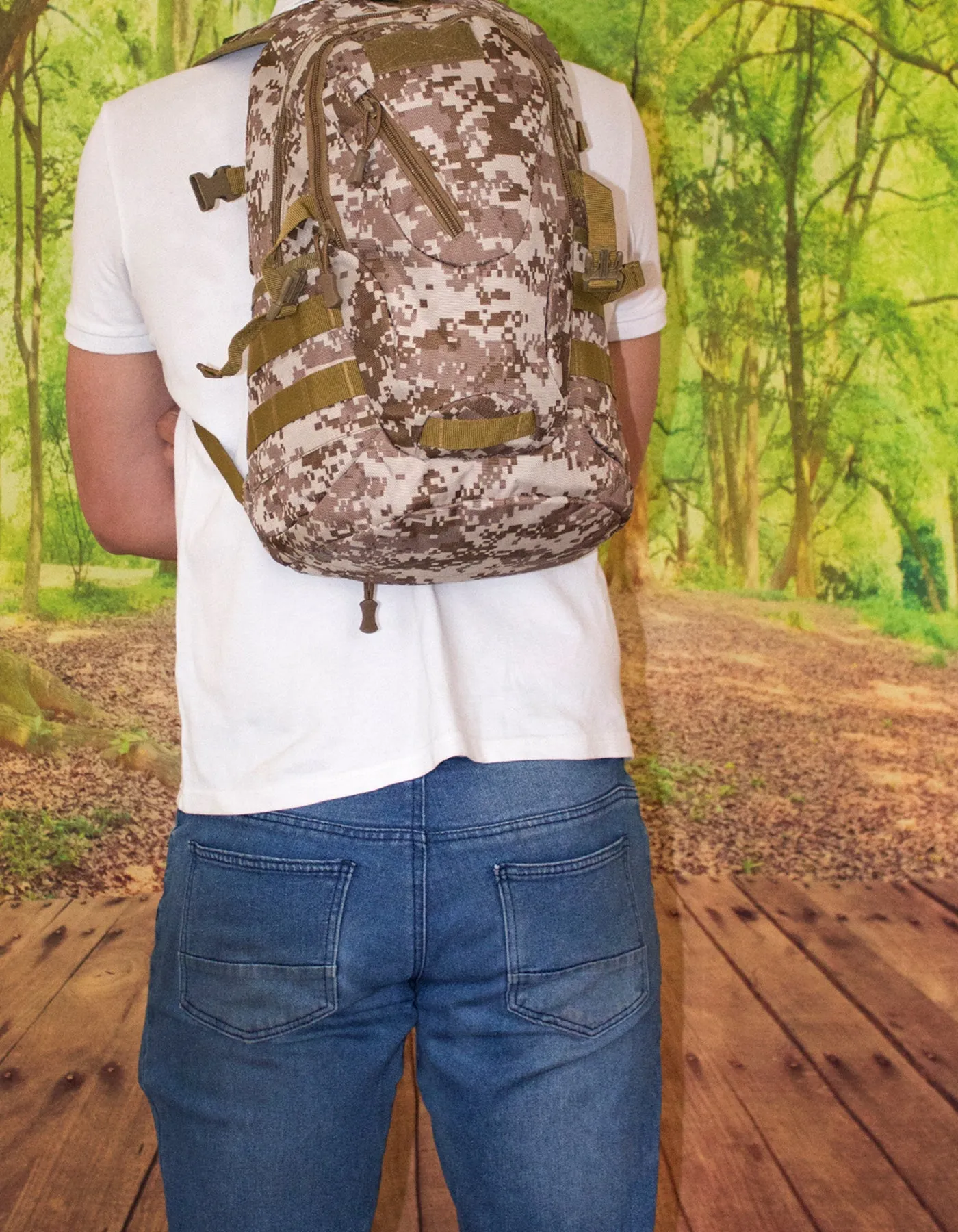 Fino SK-GT6833 Tactical Anti-Theft Military Backpack with Headphone Port