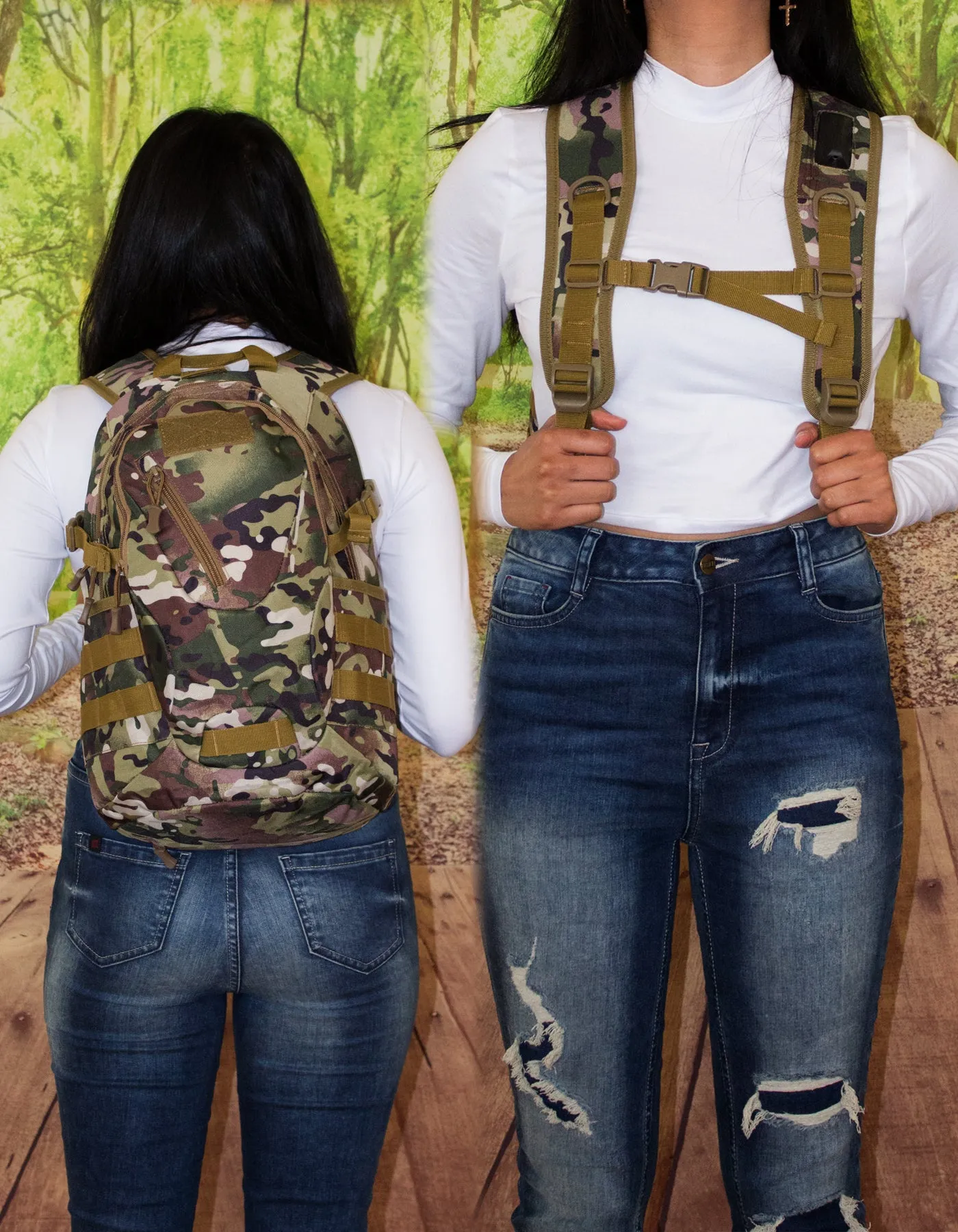 Fino SK-GT6833 Tactical Anti-Theft Military Backpack with Headphone Port