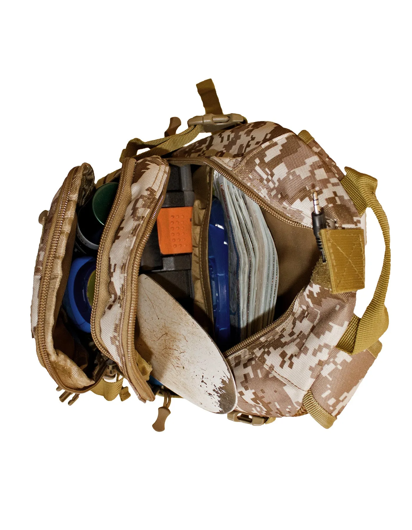 Fino SK-GT6833 Tactical Anti-Theft Military Backpack with Headphone Port
