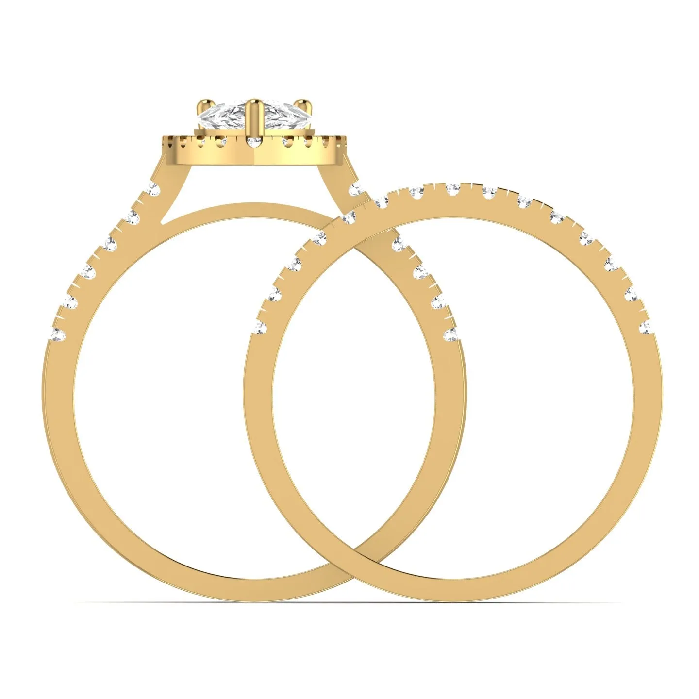 Glamorous Pear Shape Diamond Ring
