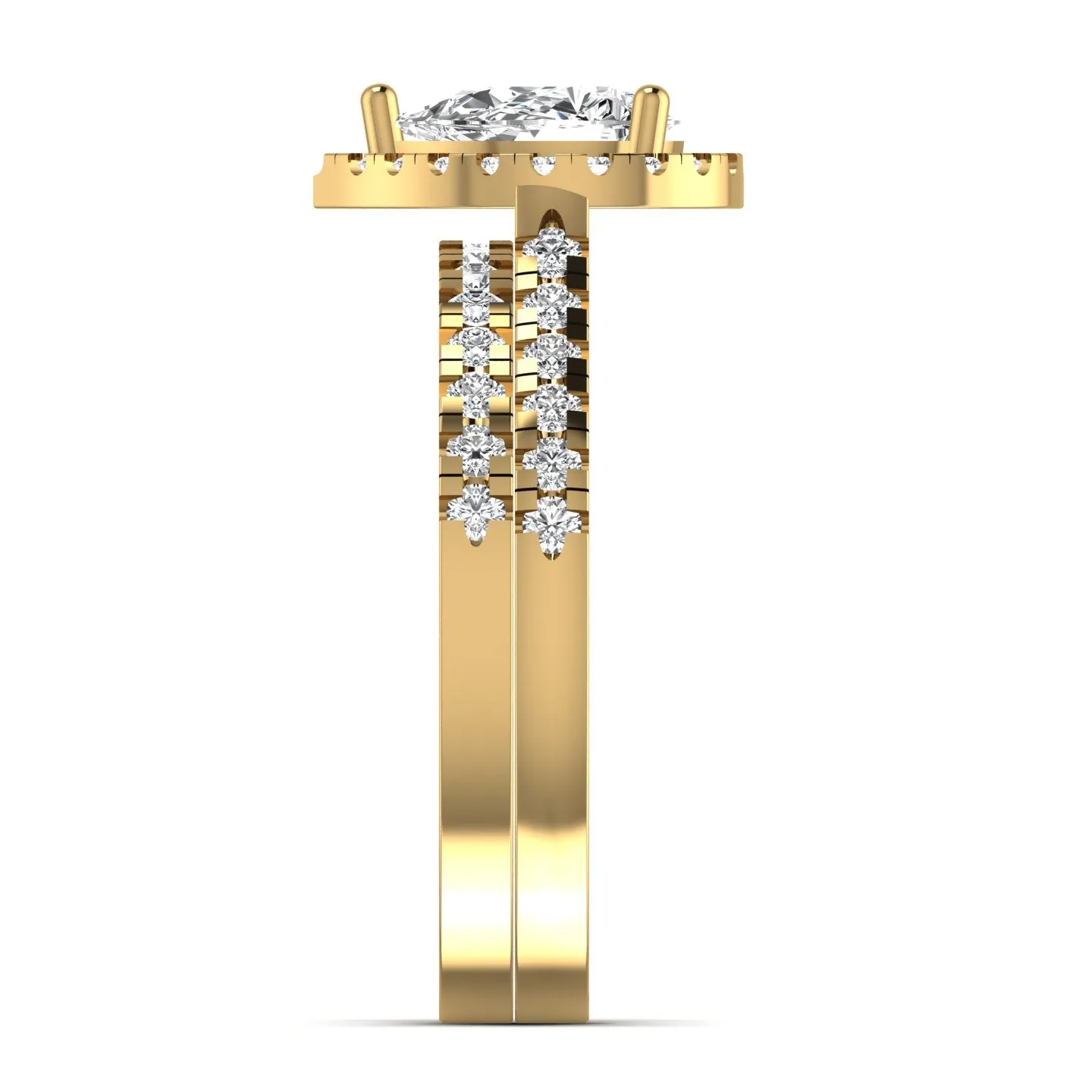 Glamorous Pear Shape Diamond Ring