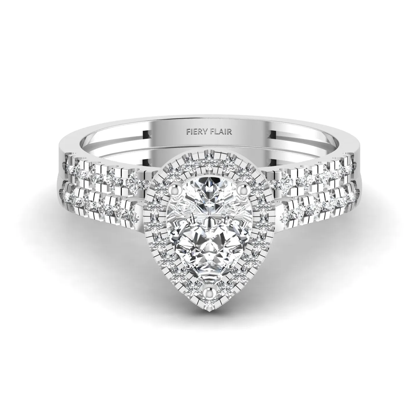 Glamorous Pear Shape Diamond Ring