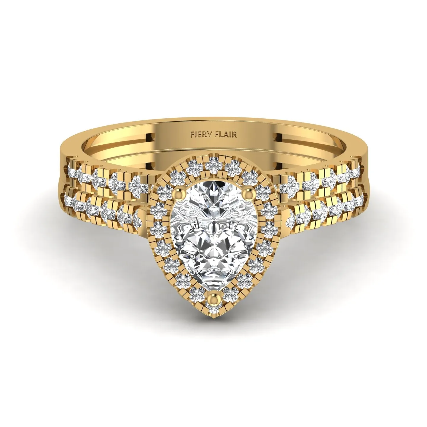 Glamorous Pear Shape Diamond Ring