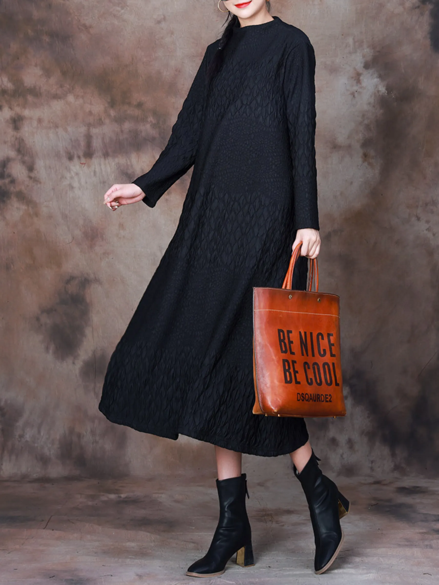 Glamorous Retro Check Pattern Midi dress