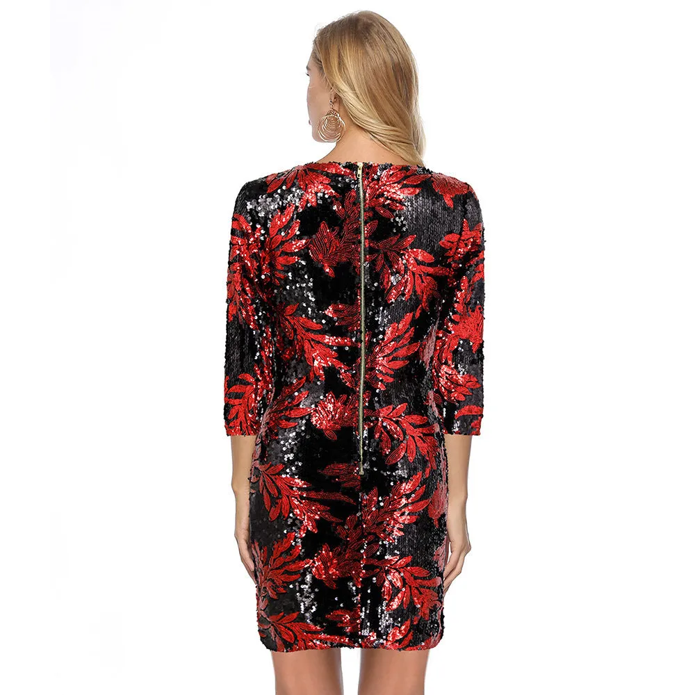 Glamorous Sequin Embellished Mini Dress
