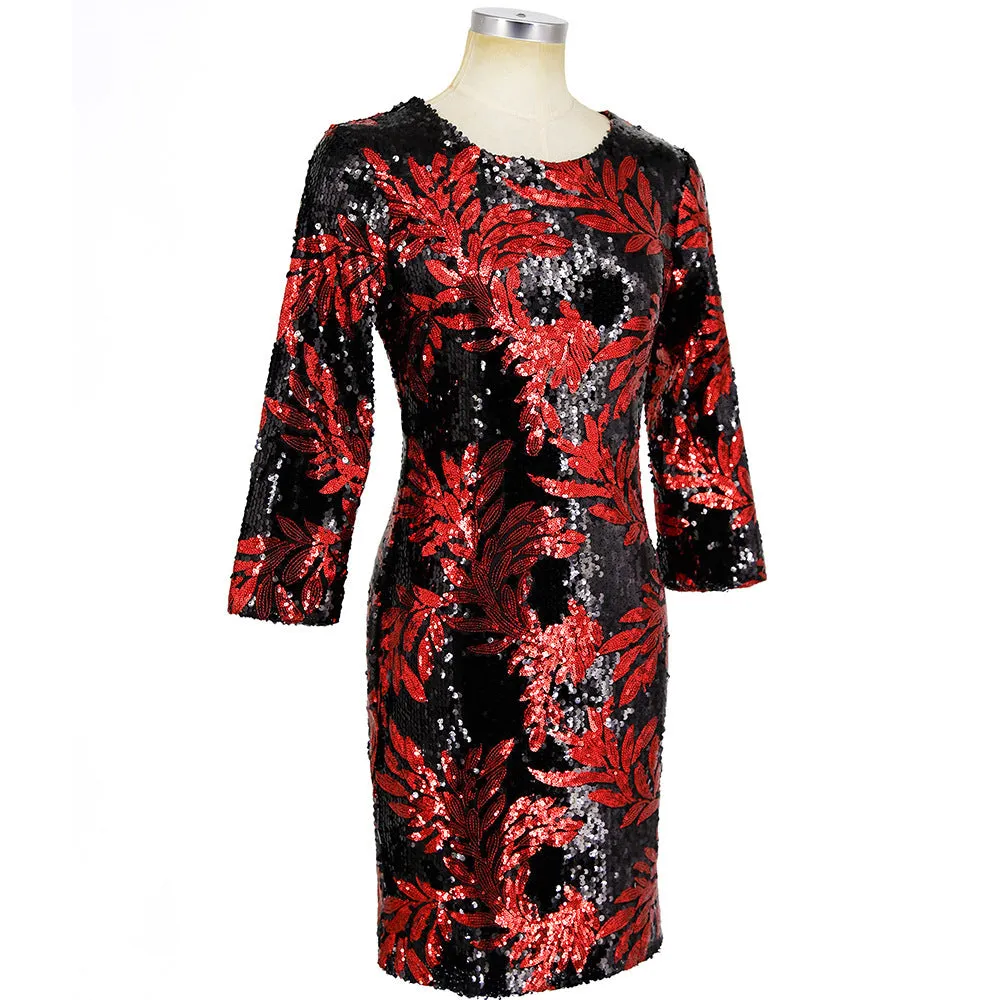 Glamorous Sequin Embellished Mini Dress