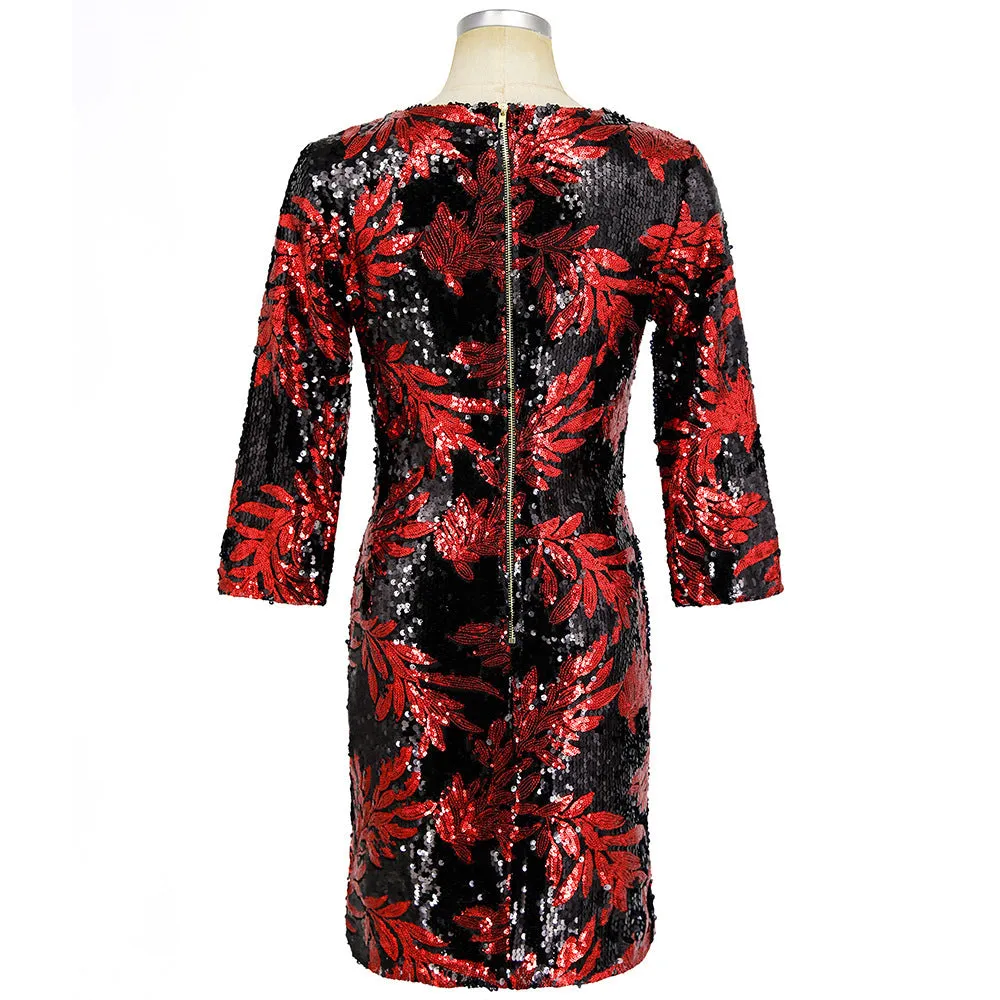 Glamorous Sequin Embellished Mini Dress