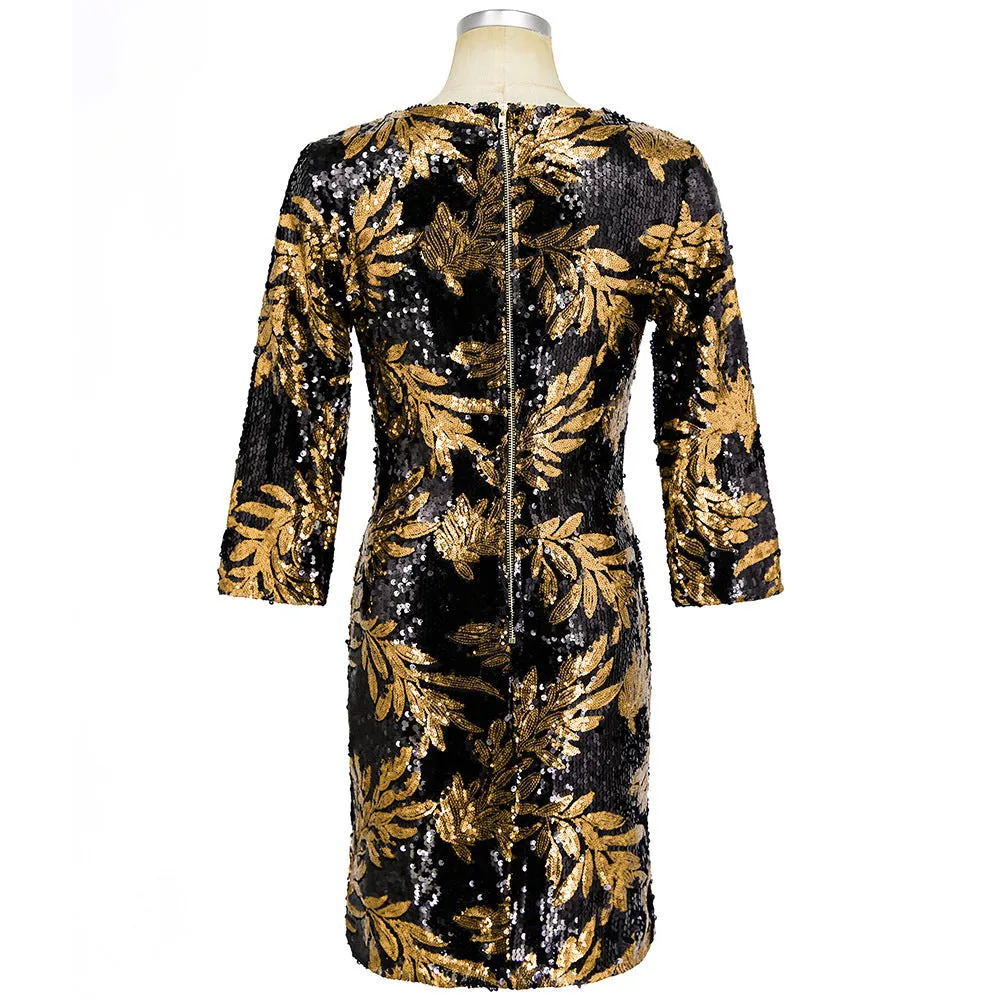 Glamorous Sequin Embellished Mini Dress