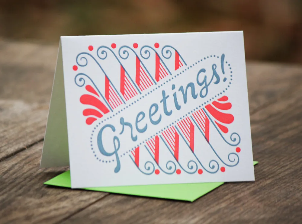 Greetings card, blank inside