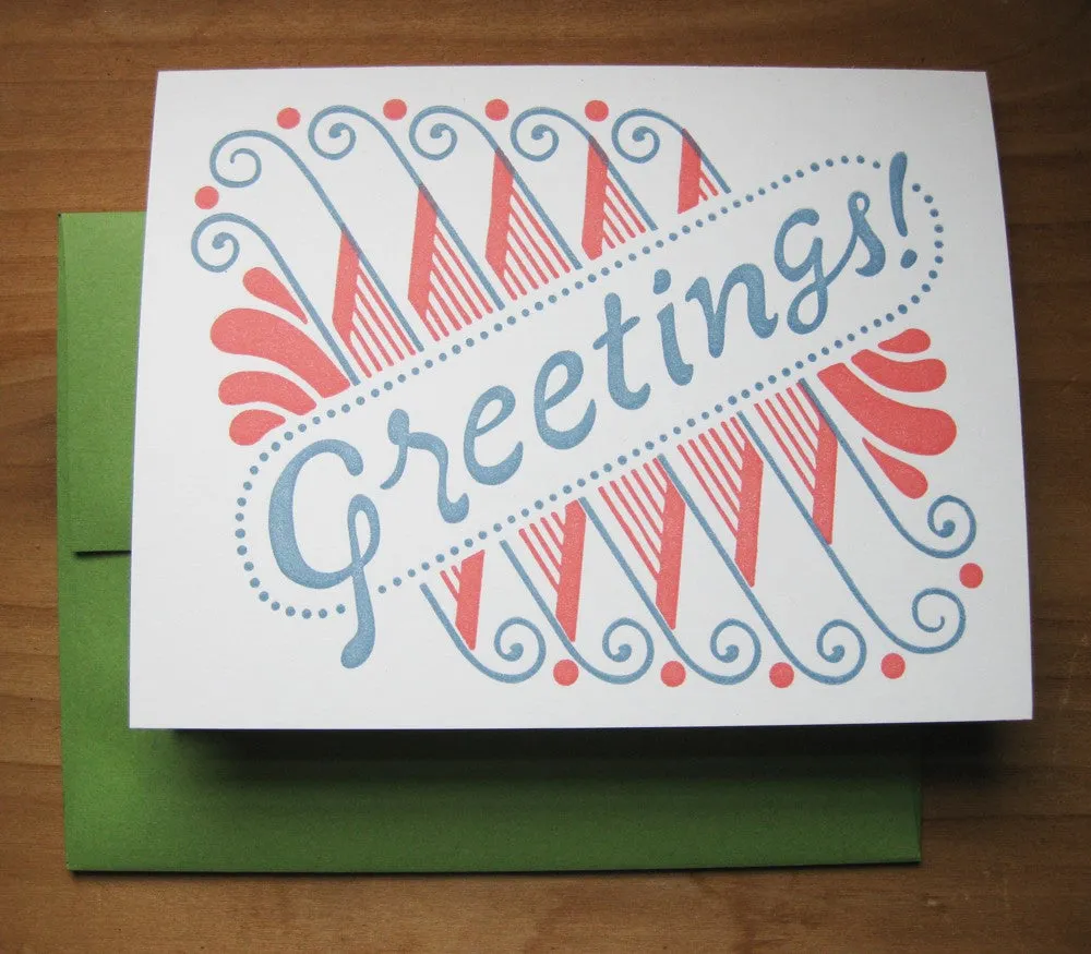 Greetings card, blank inside