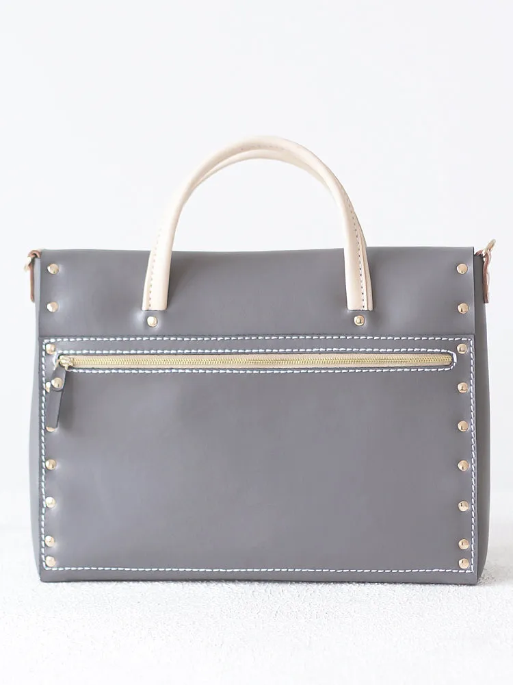Handmade Leather Briefcase Laptop Work Bag