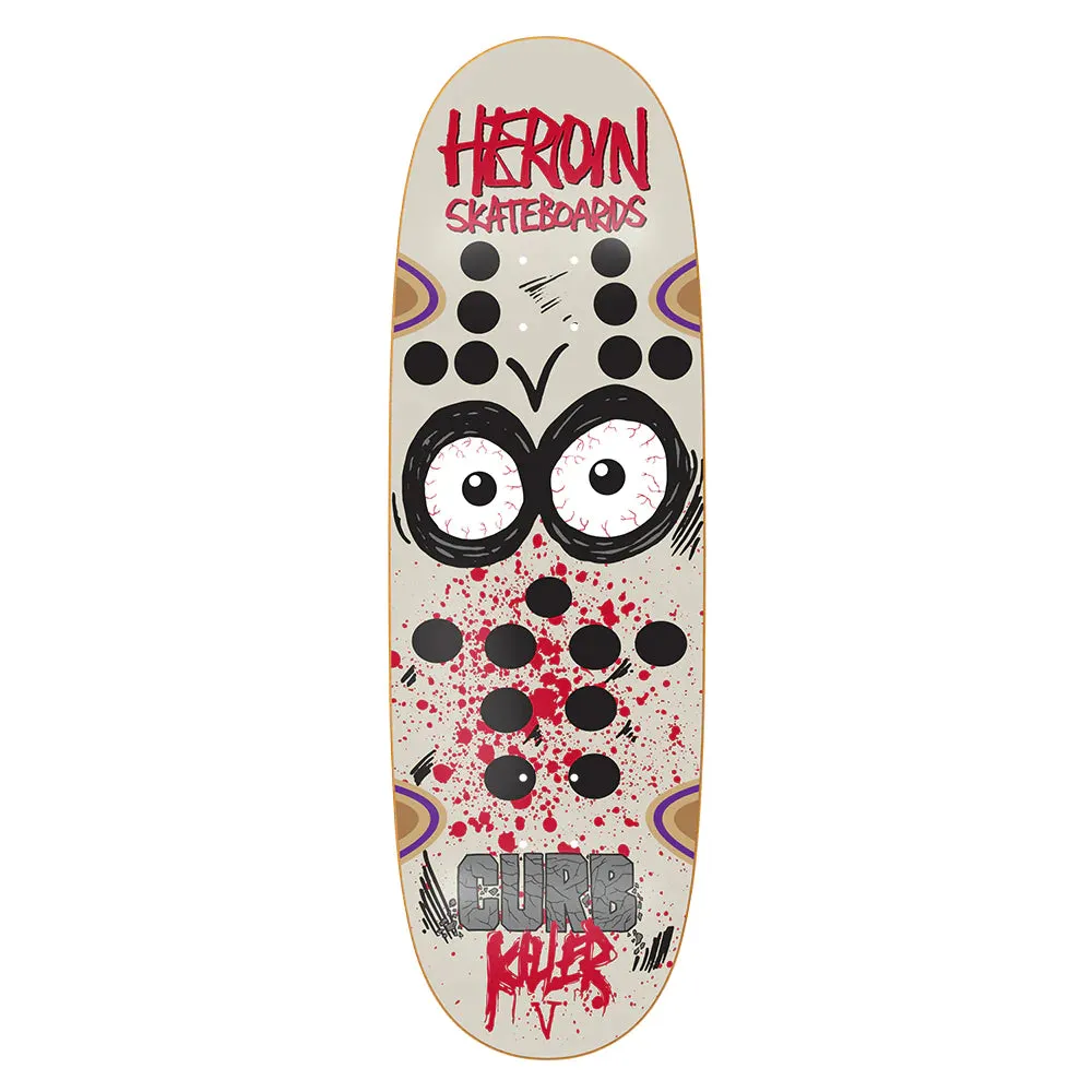 Heroin Skateboards Curb Killer 5 Symmetrical Skateboard Deck - 10.0