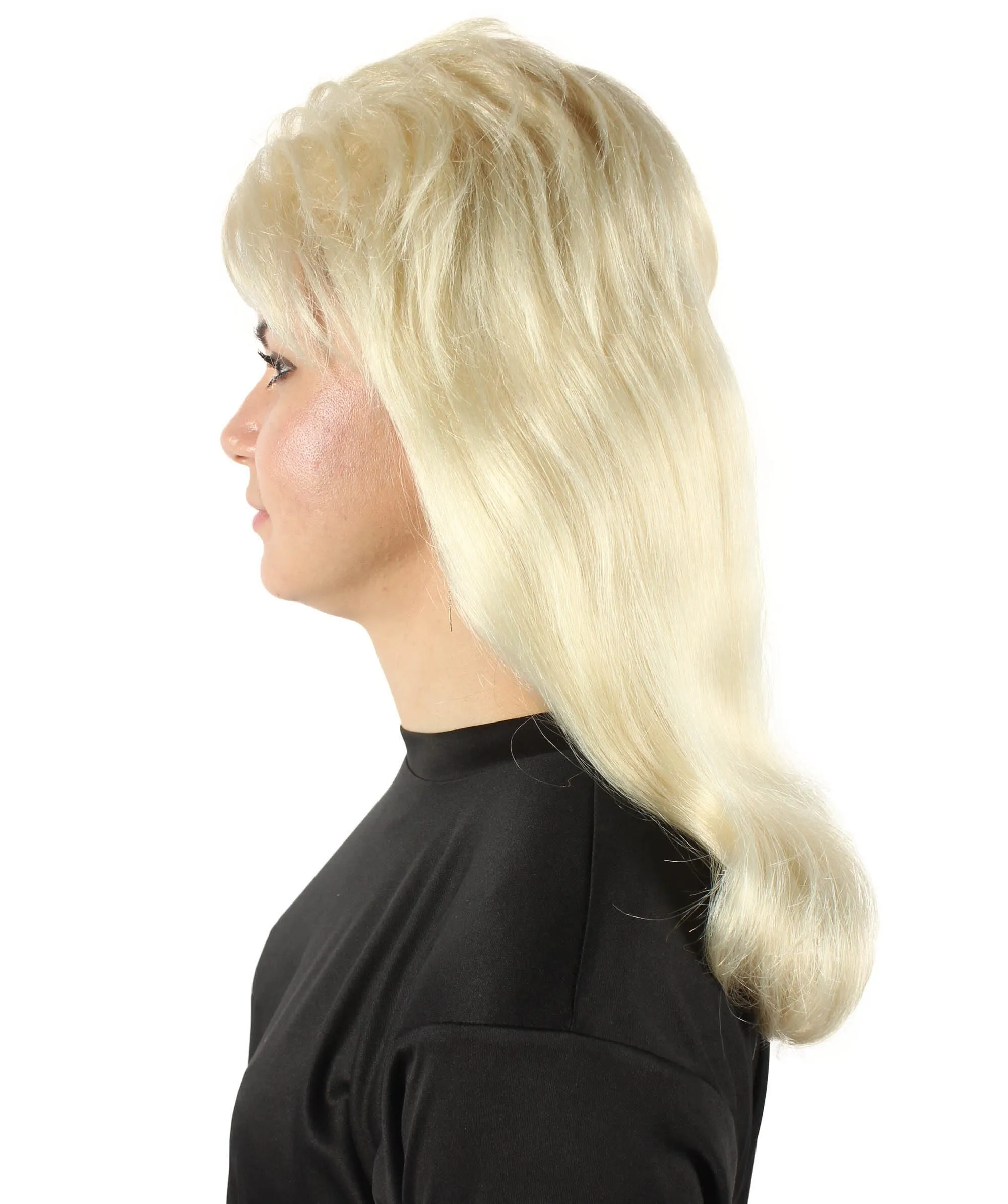HPO Adult Women’s Vintage Curly 60s Hairstyle Blonde Wig with Bangs| Perfect for your Halloween & Cosplay Party!