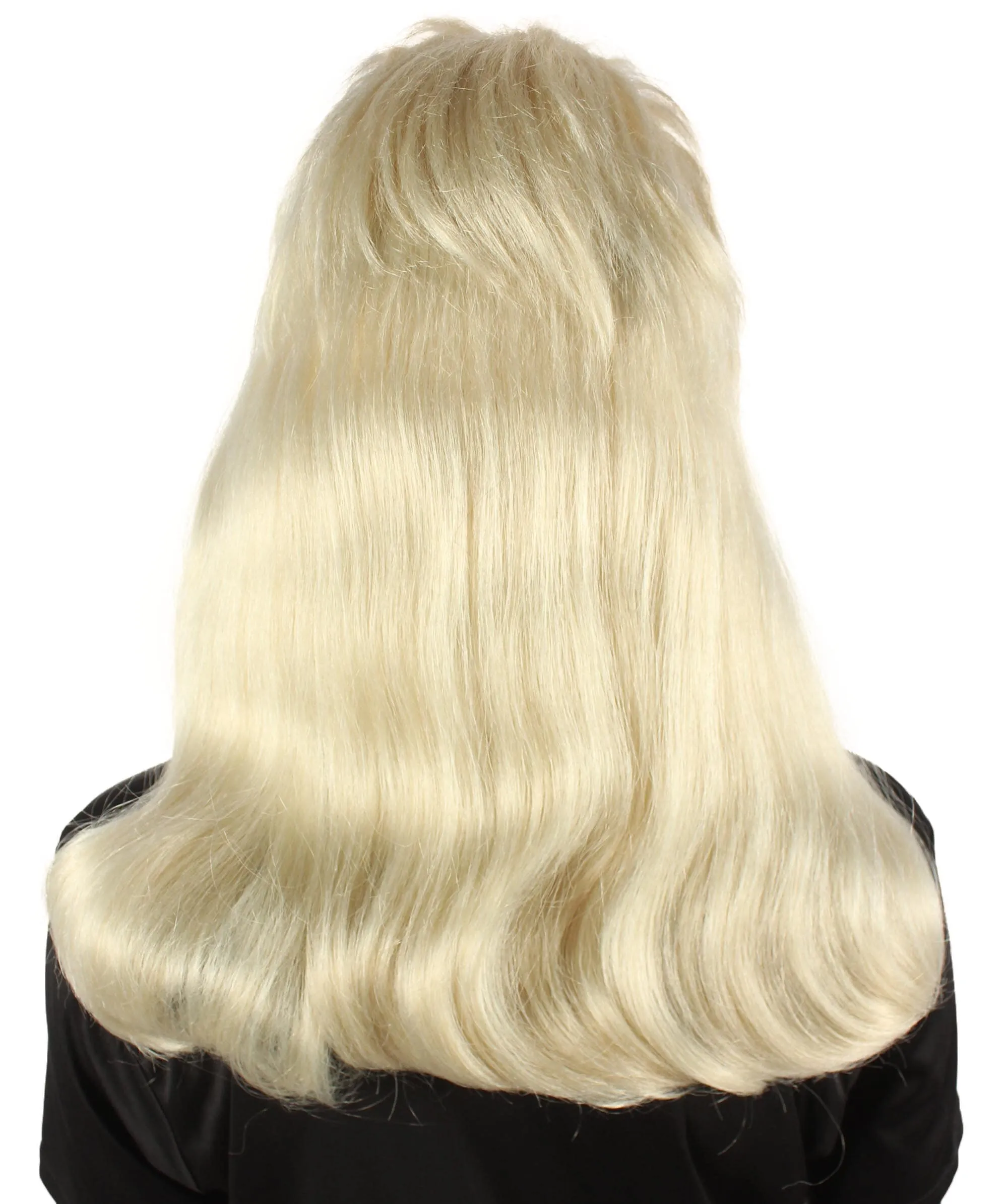 HPO Adult Women’s Vintage Curly 60s Hairstyle Blonde Wig with Bangs| Perfect for your Halloween & Cosplay Party!