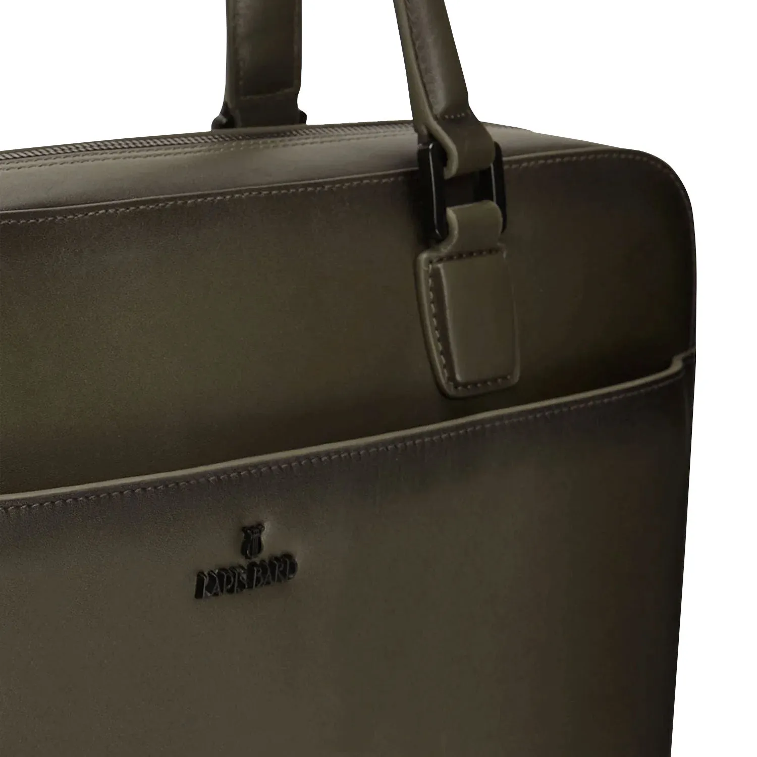 Lapis Bard Ducorium Spencer 14inch Slim Laptop Briefcase - Olive