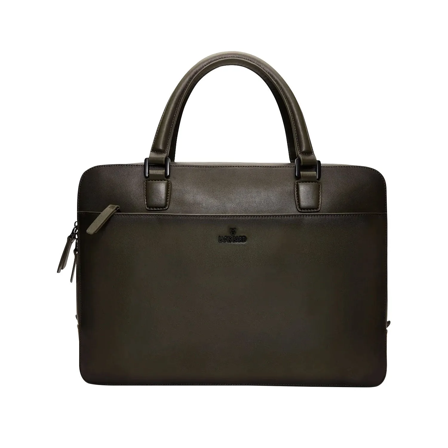 Lapis Bard Ducorium Spencer 14inch Slim Laptop Briefcase - Olive