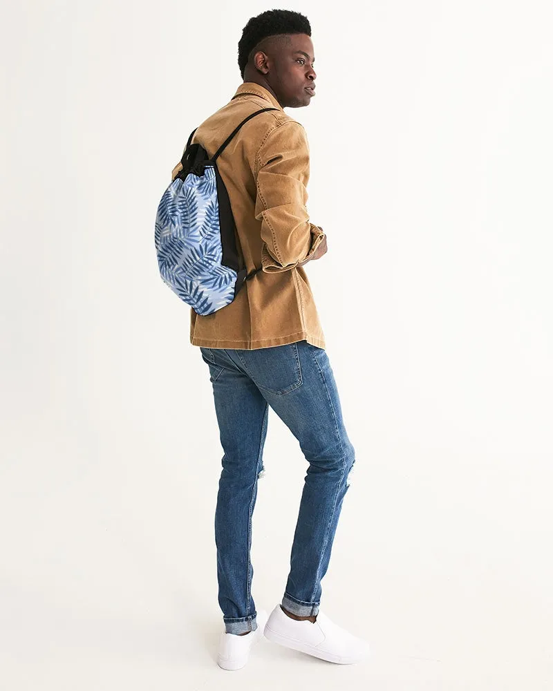 Layered Plams Canvas Drawstring Bag