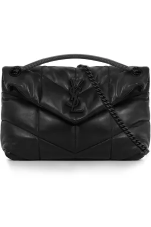 LOULOU SMALL PUFFER BAG | BLACK/BLACK