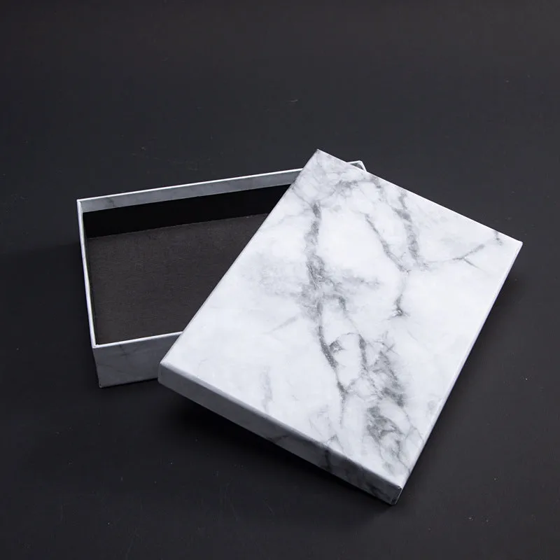 marble pattern square gift box customization