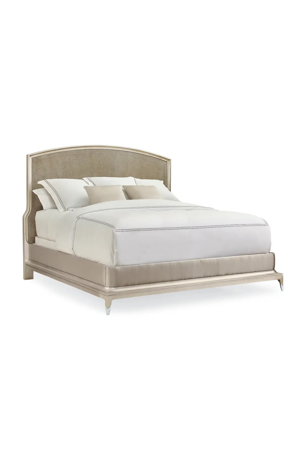 Metallic Outlined King Bed | Caracole Rise To The Occasion