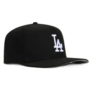 New Era 9Fifty A-Frame Los Angeles Dodgers Snapback Hat - Black, White