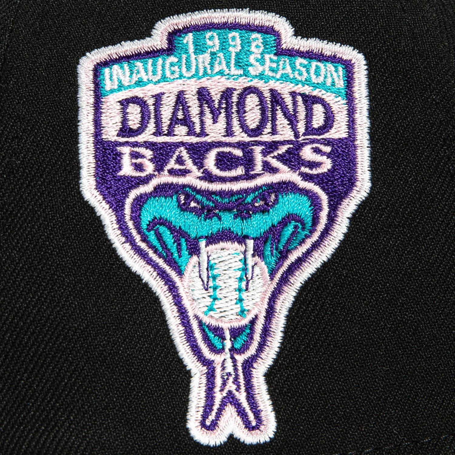 New Era 9Forty A-frame Cookies and Cream Arizona Diamondbacks Inaugural Patch Upside Down Hat - Black