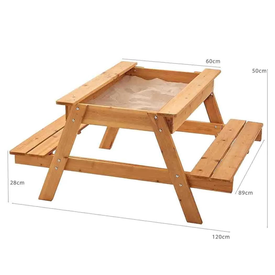 Picnic Table Sandpit - Perfect Outdoor Activity
