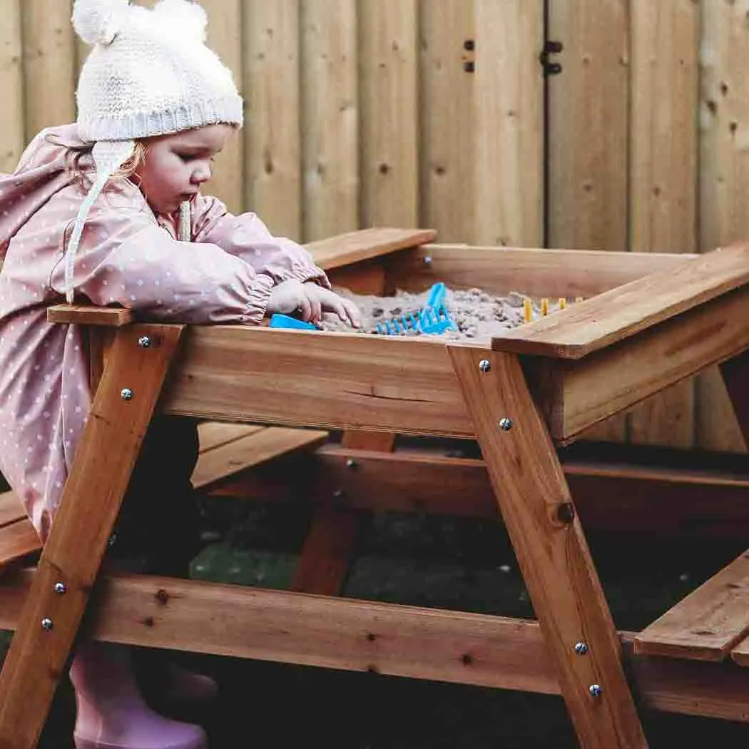 Picnic Table Sandpit - Perfect Outdoor Activity