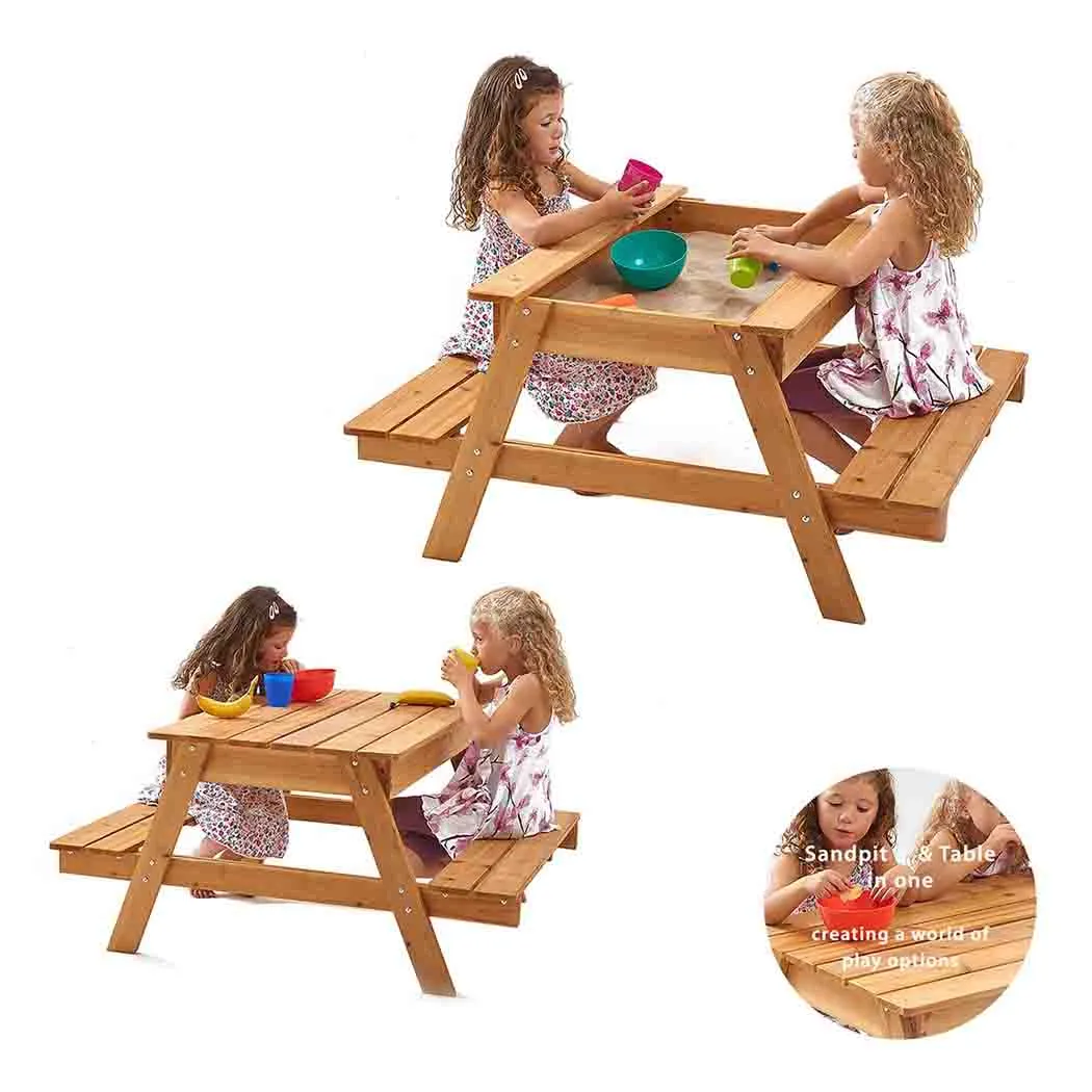 Picnic Table Sandpit - Perfect Outdoor Activity